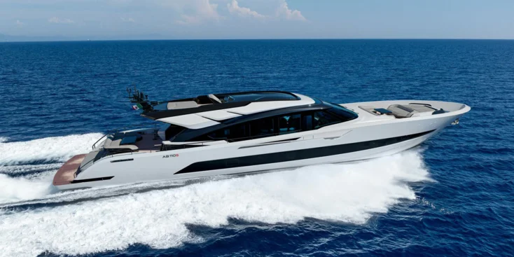 The AB 110S's sporty character is obvious from her exterior design, too