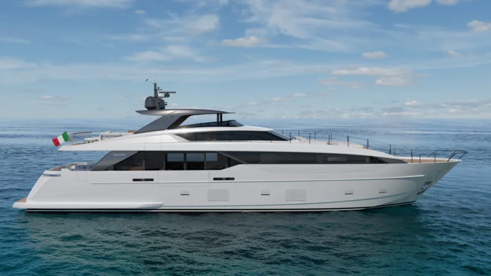Официально Sanlorenzo SL110A будет представлена на Каннском яхтенном фестивале 2025