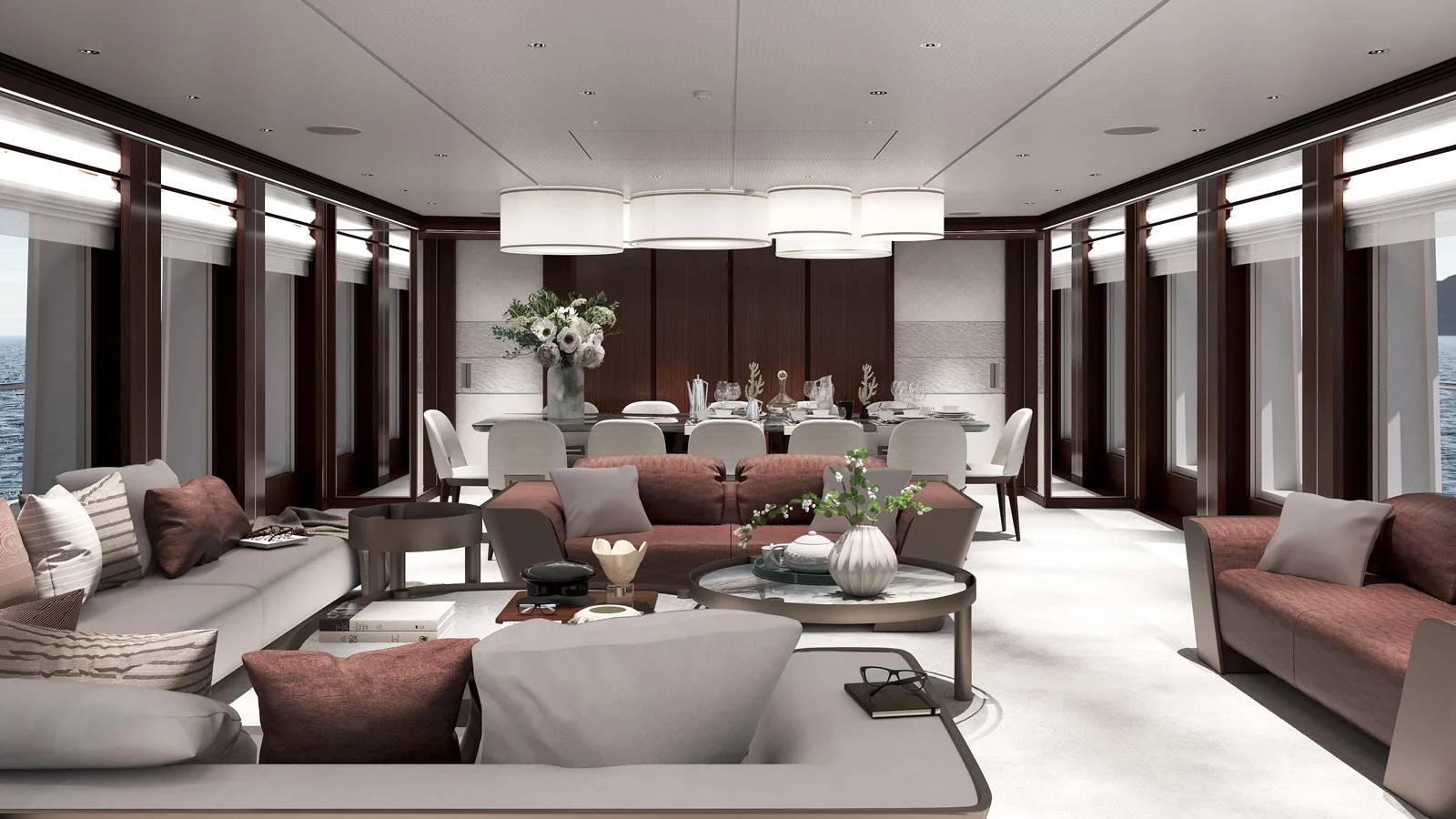 Основной салон Heesen Project Frida