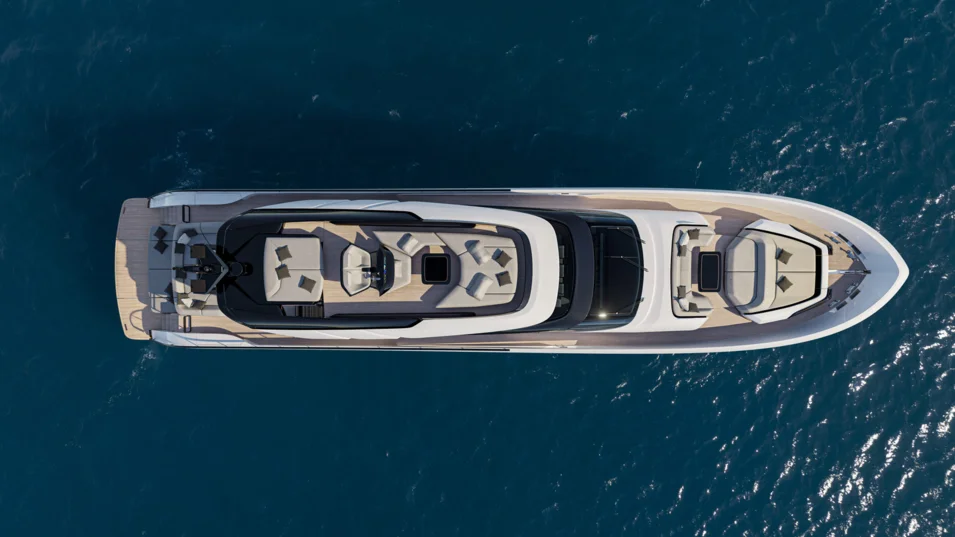 The AB 110S features quite a lot of al fresco areas both on the main deck and on the flybridge