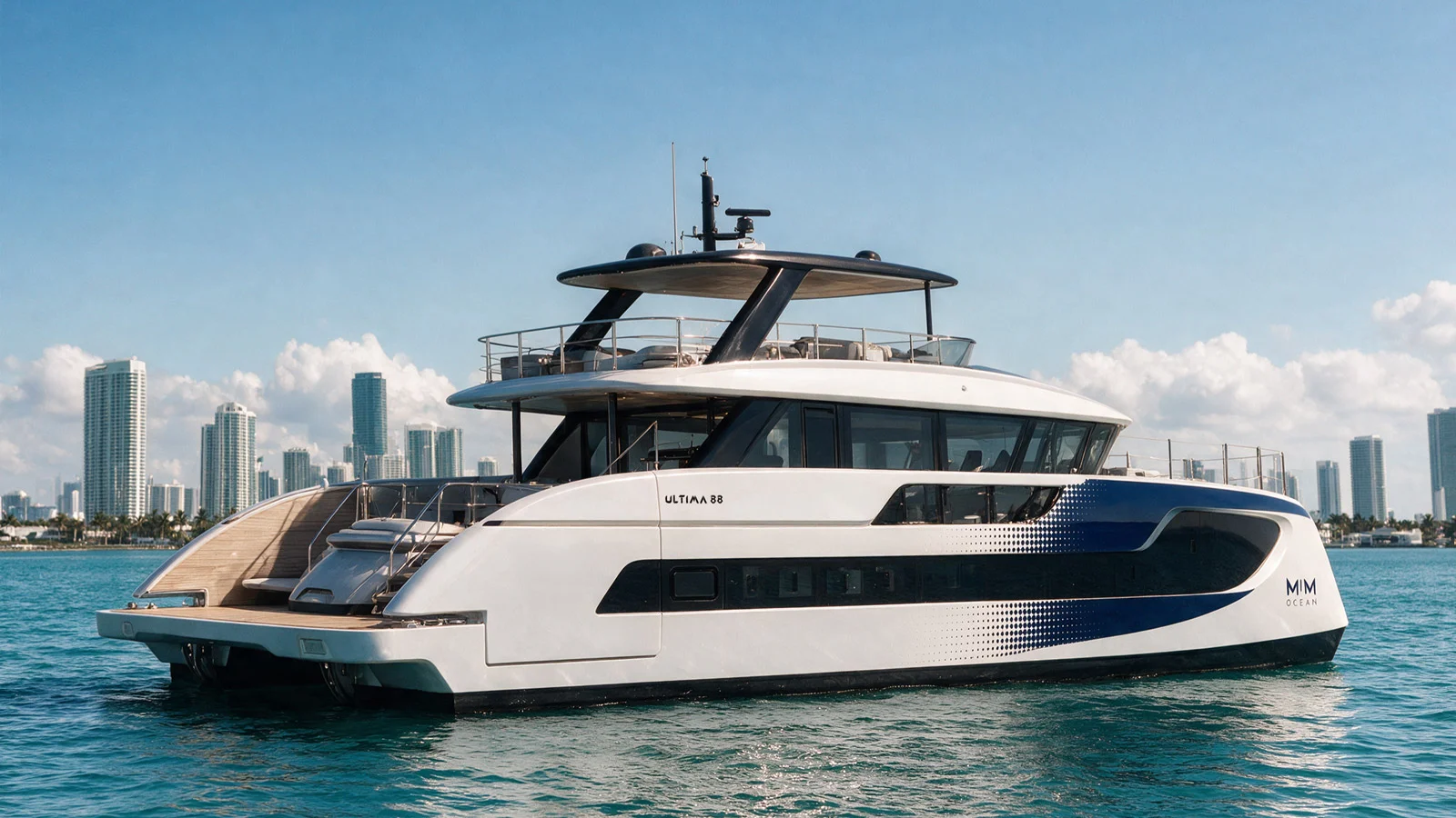 Максимальная ширина Sunreef Ultima 88 составляет 9.3 м, а объем интерьеров около 280 гросс-тонн