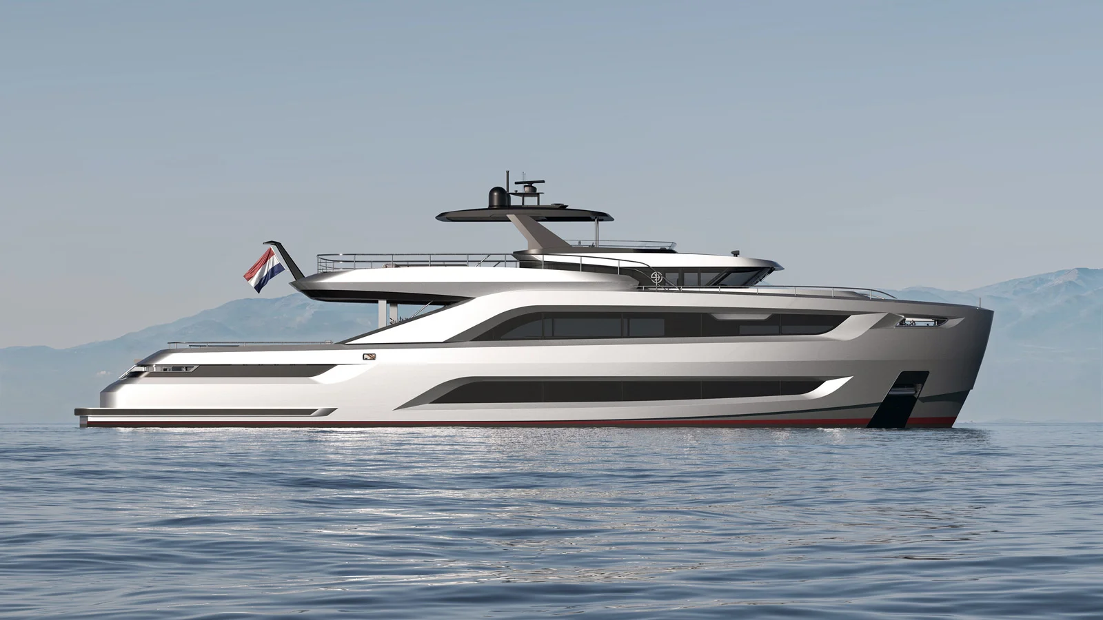 The Holterman X-95 was designed by the Dutch shipyard in collaboration with Bernd Weel Design