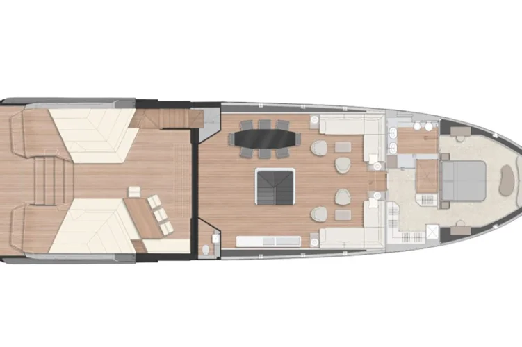 Main deck: optional layout 1