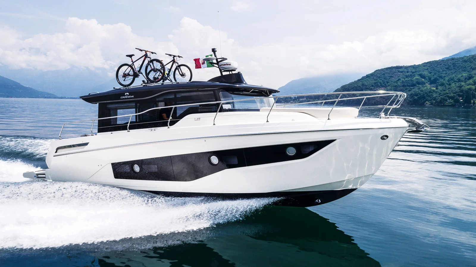 Cranchi T36 Crossover is a cross between a trawler and a cruise yacht