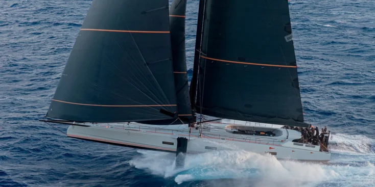 The Baltic 111 Raven can easily reach over 30 knots in the planing mode