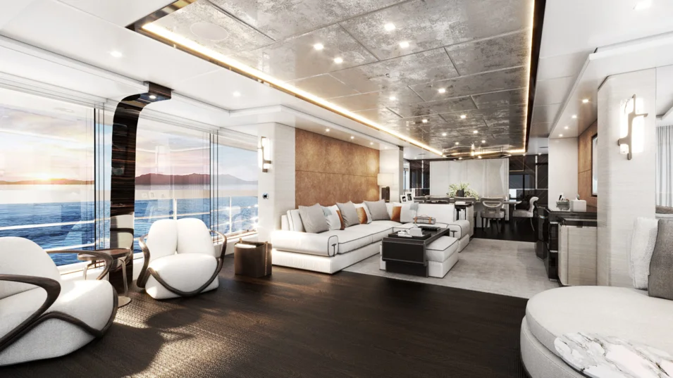 Основной салон на Heesen Orion