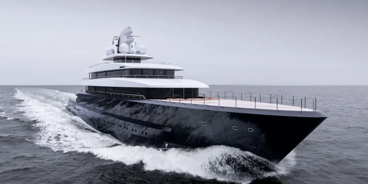 The exterior and interior of the superyacht are owed to Sinot Yacht Architecture & Design