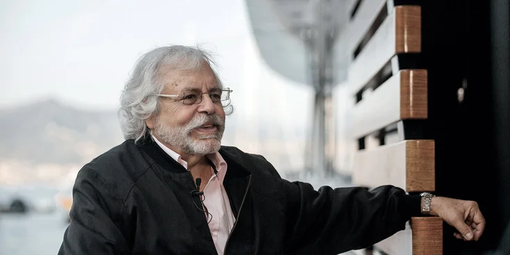 Ken Freivokh on board the Azimut Magellano