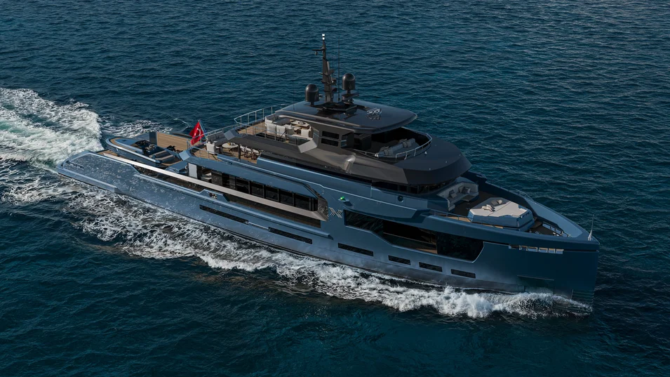 Проект 50-метрового эксплорера Petra от турецкой верфи RMK Yachts и итальянской студии Hot Lab