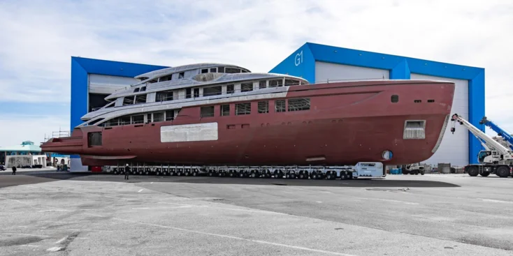 Benetti B.Now 67M has a steel hull and an aluminum superstructure