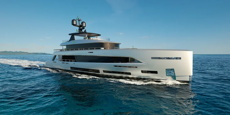 The delivery of the first hull of the Sirena 42M superyacht is expected in 2026