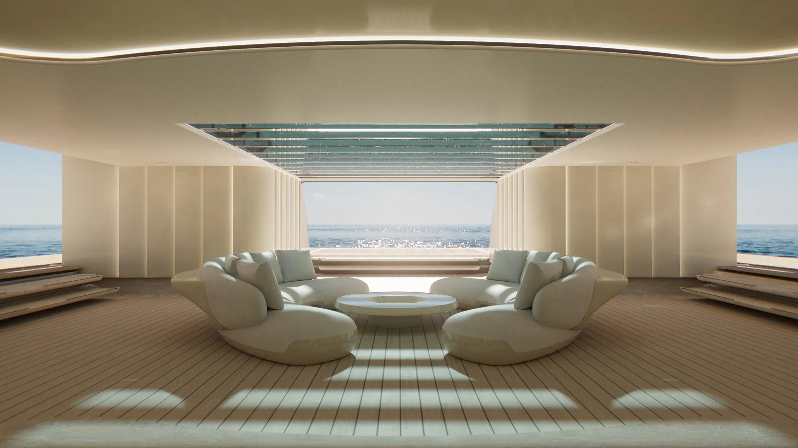 Пляжный клуб на Sanlorenzo 74Steel Virtuosity