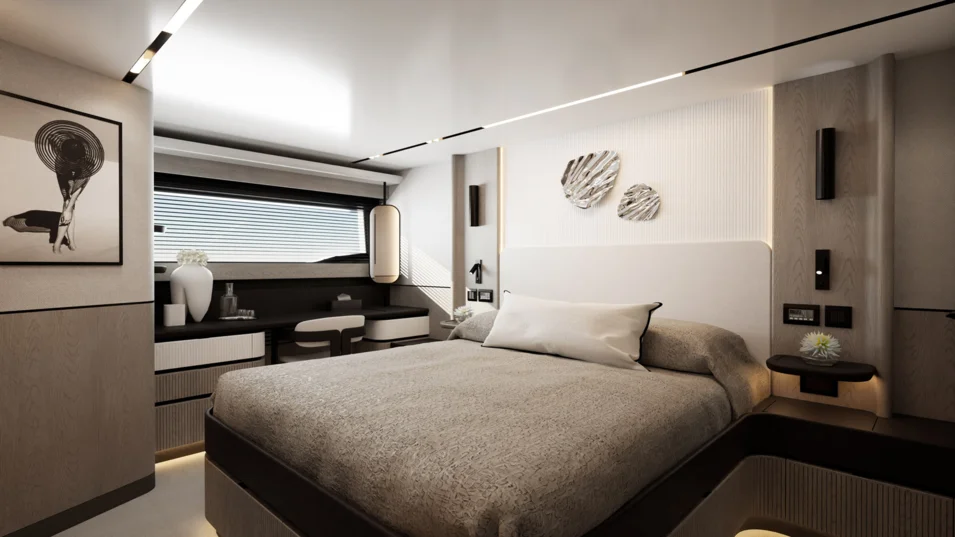 Мастер-каюта на миделе Pearl 73