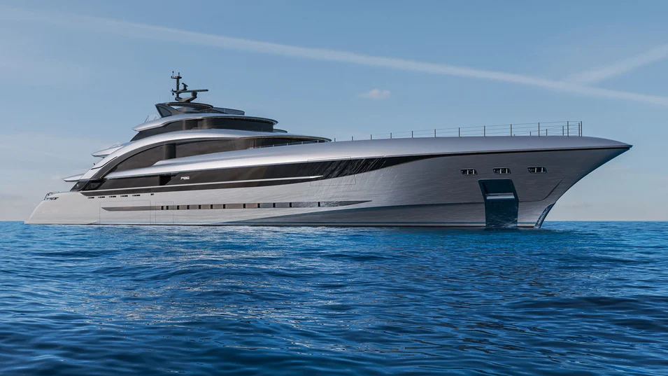 The Poseidon 86's powerful bow section is a contemporary take on classic yacht shapes