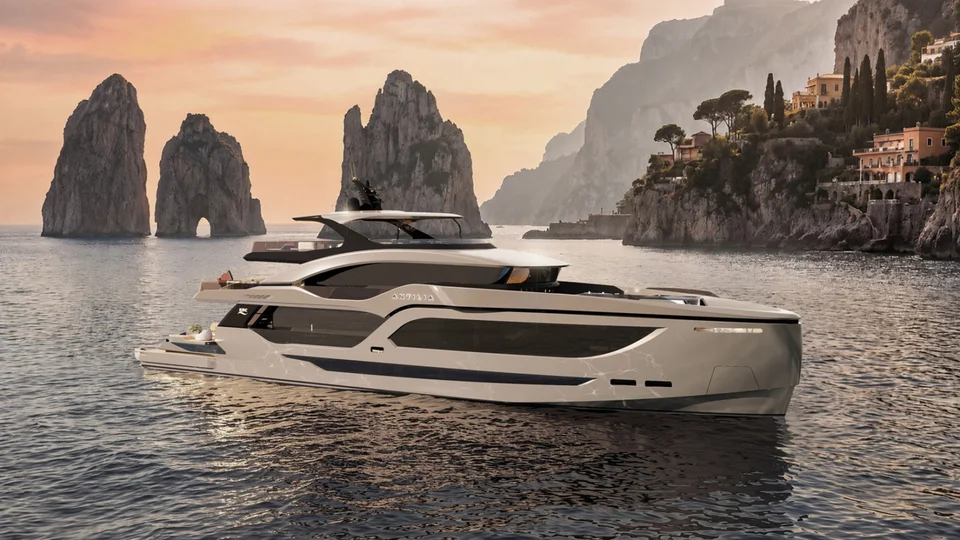 The 43-metre Antilia 43 concept was designed by KRC Yachting and Akalin Yacht Design
