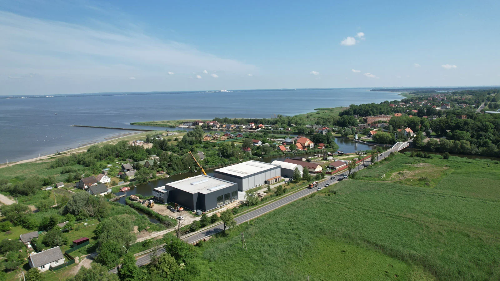 "Ushakov shipyards" is located at the Prokhladnaya river estuary