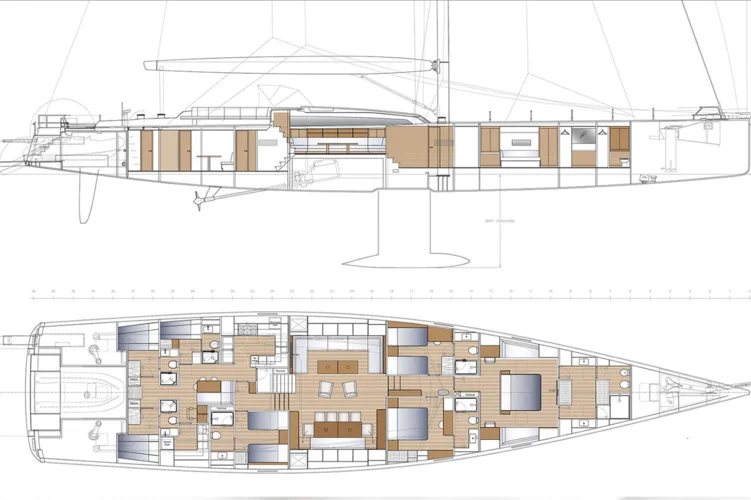 Master cabin forward