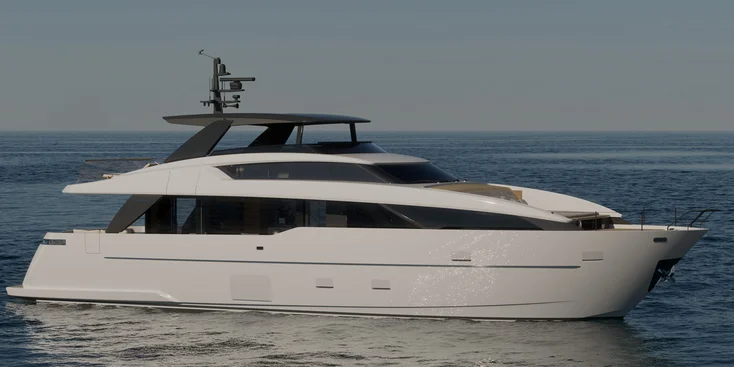 Дизайн Sanlorenzo SL80A был полностью доверен студии Zuccon International Project