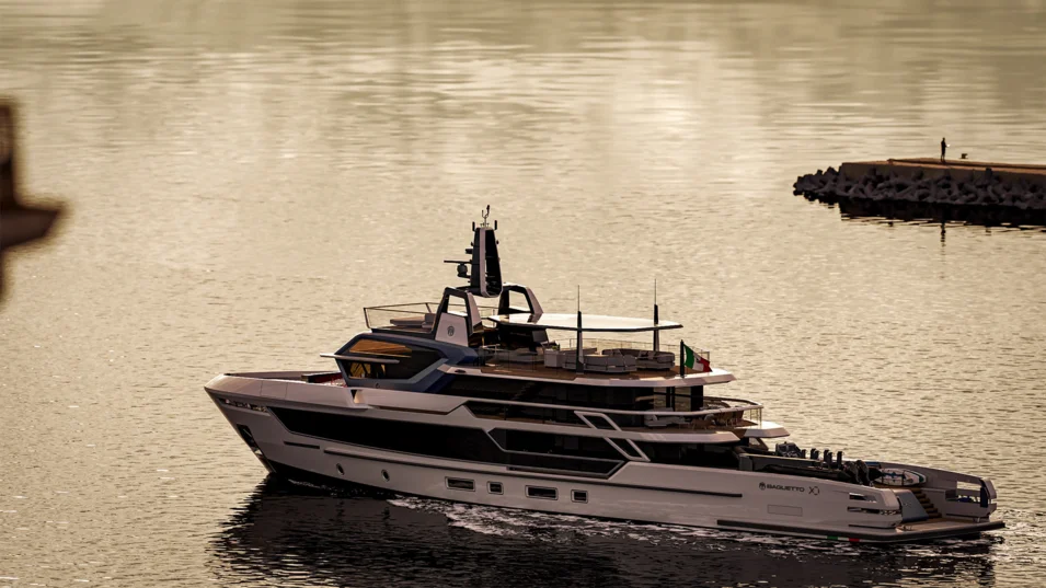 The XO line yachts will be powered by twin CAT C32 engines
