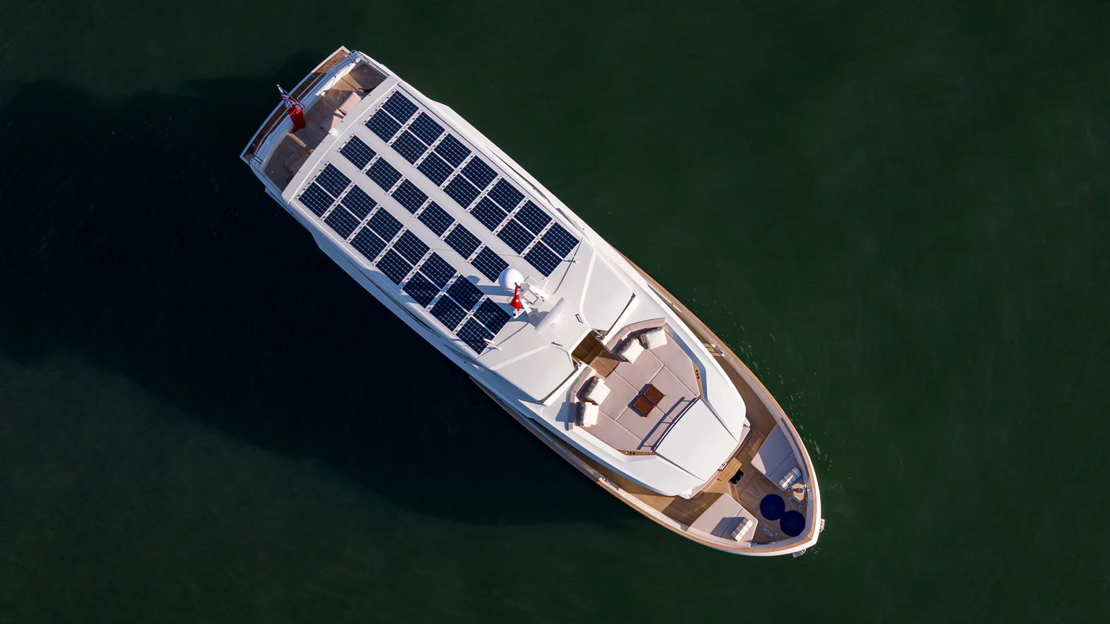 The Numarine 27XP features solar panels and is fitted with Mk2 Super Silent Pack
