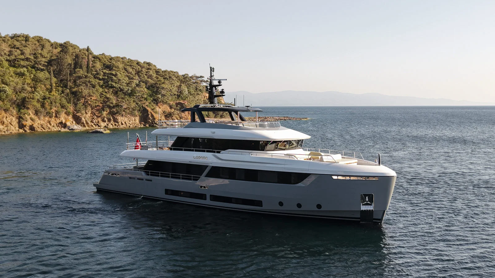 The Atlante Classic 35 named Cabana is a modern interpretation of a displacement explorer yacht