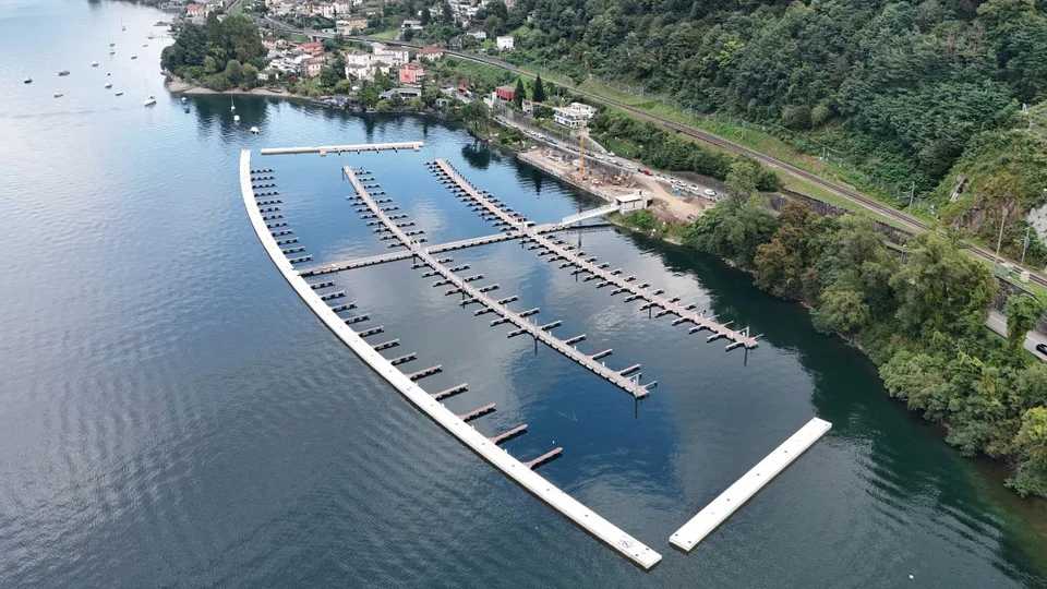 New marina project Port of Gambarogno can accommodate up to 280 yachts ranging from 8 to 20 m