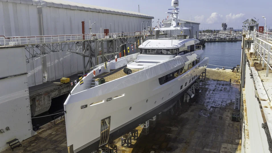 Launch of the 52-metre bespoke Spirit superyacht