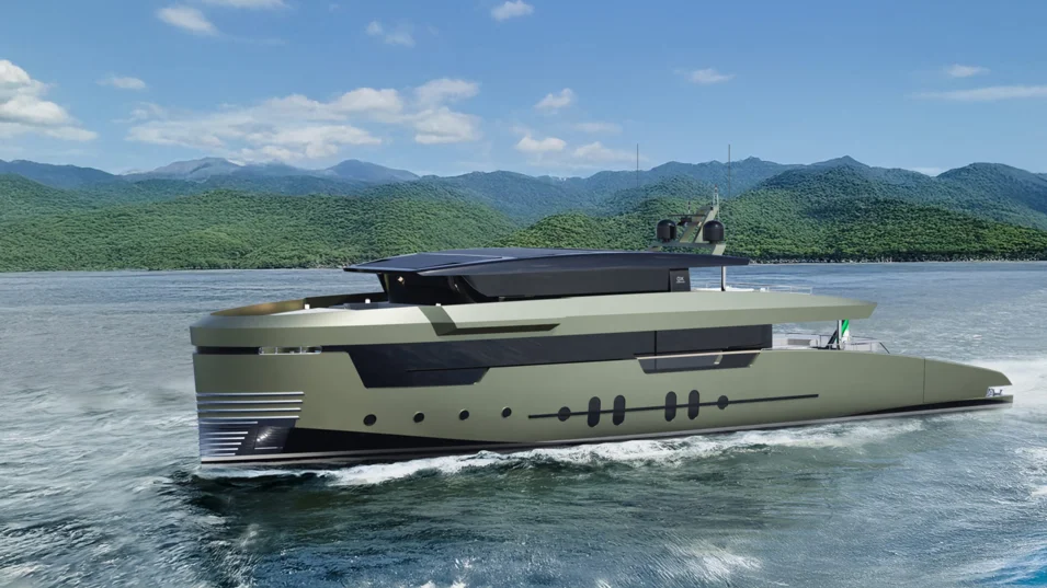 The GX38 Voyager's exterior and interior were designed by Marco Casali