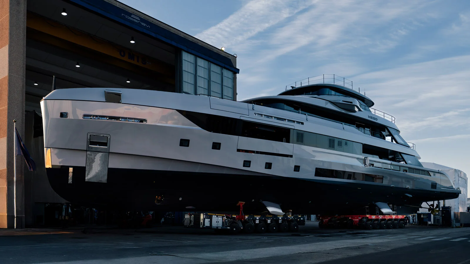 The Heed's timeless exterior is owed to Alberto Mancini Yacht Design