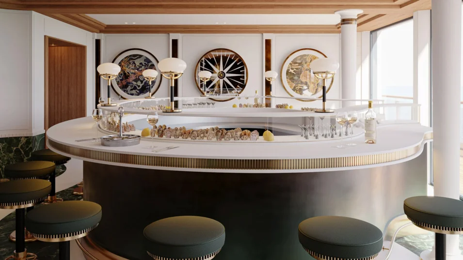 Устричный бар на борту Orient Express Corinthian