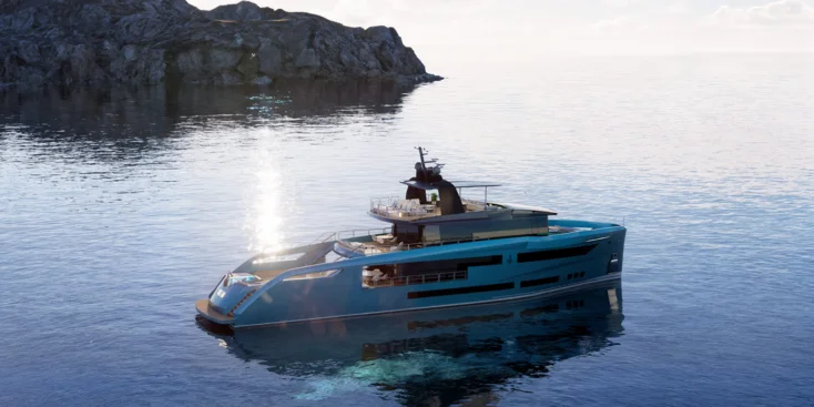 Antonini Navi SUY110 может быть оснащена как традиционной, так и гибридной силовой установкой