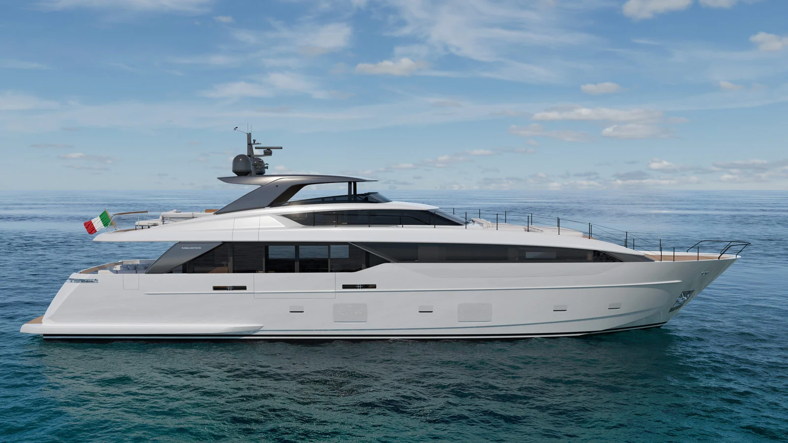 Официально Sanlorenzo SL110A будет представлена на Каннском яхтенном фестивале 2025