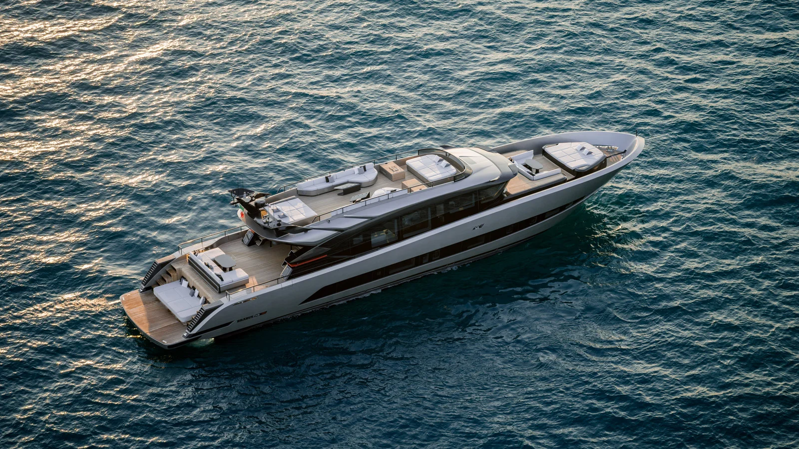 The Brabus AB110 features a lounge area on the sundeck