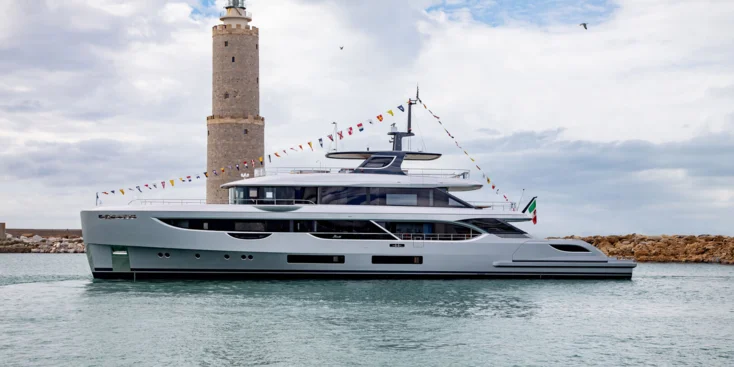 Benetti has launched Cosmico superyacht at its shipyard in Livorno