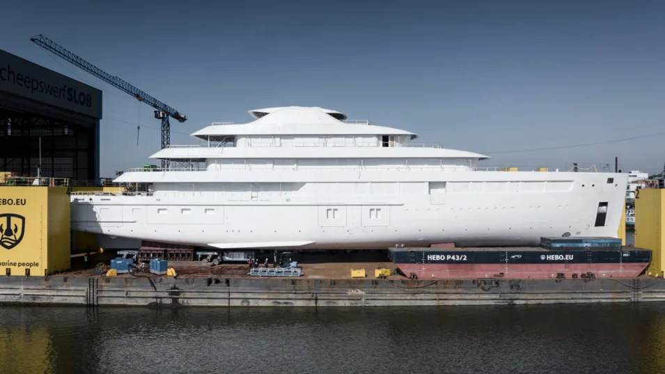 The exterior of Project 716 is quite typical of the Dutch shipyard's style