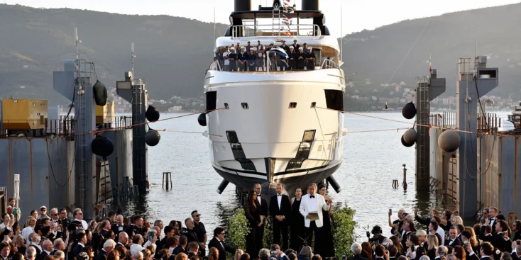 First Sanlorenzo 50Steel launch ceremony