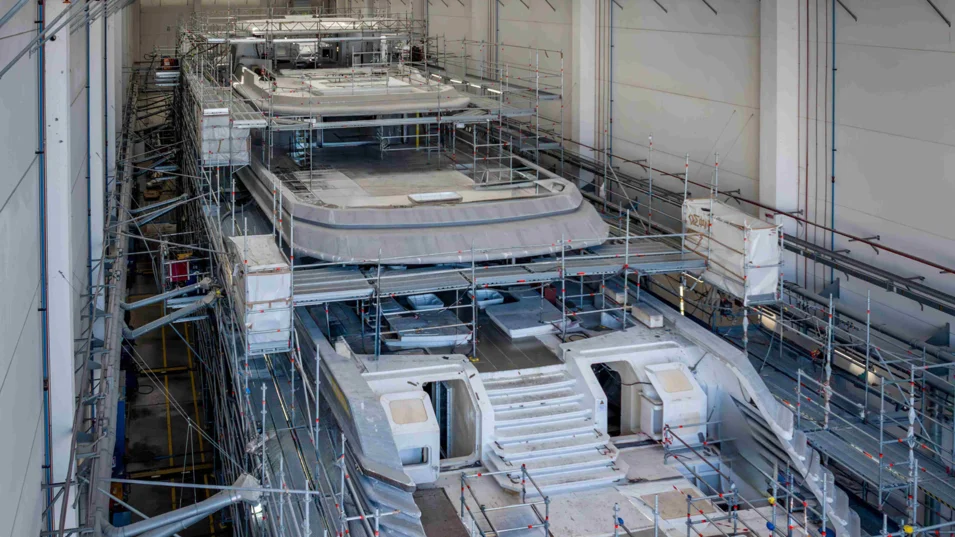 The CRN Project Thunderball will feature a steel hull and a superstructure of aluminium
