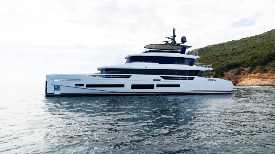 The Sirena 118's exterior was created by the yard's in-house team