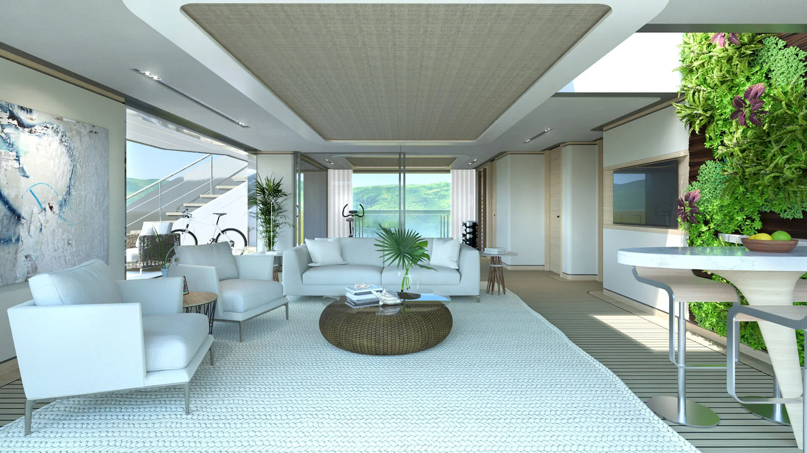 XF450's interior part of the beach club