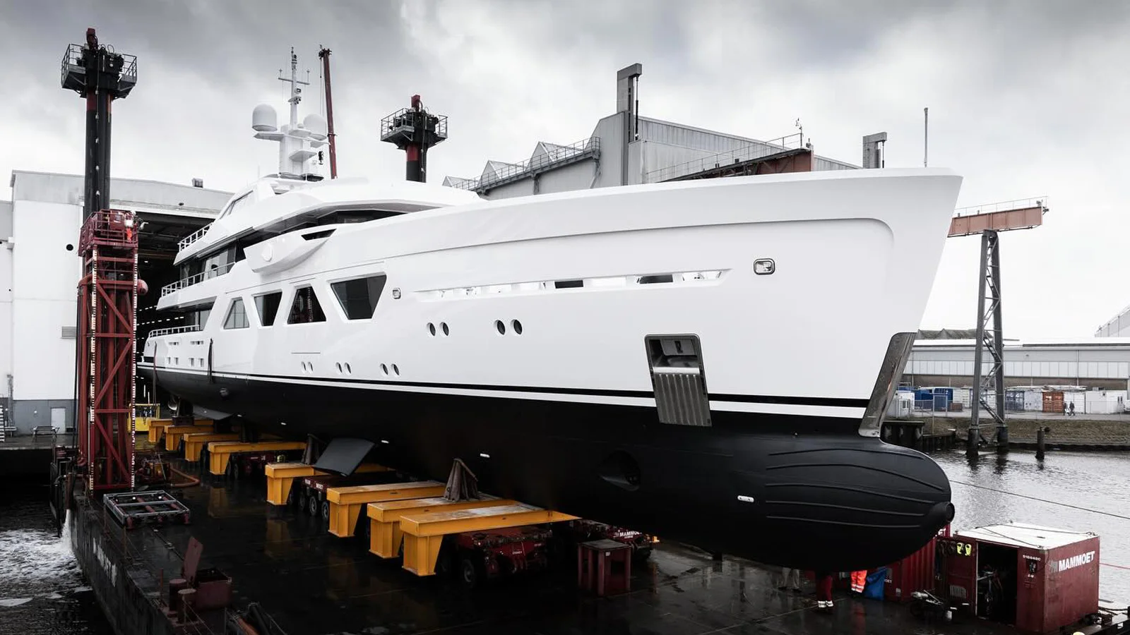 Launch of the 60-metre Amels 60 superyacht