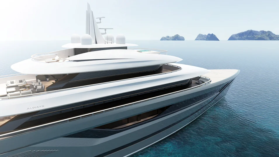 Project Always от студии AB Yacht Design & Naval Architecture предлагает максимально гибкую планировку пространств