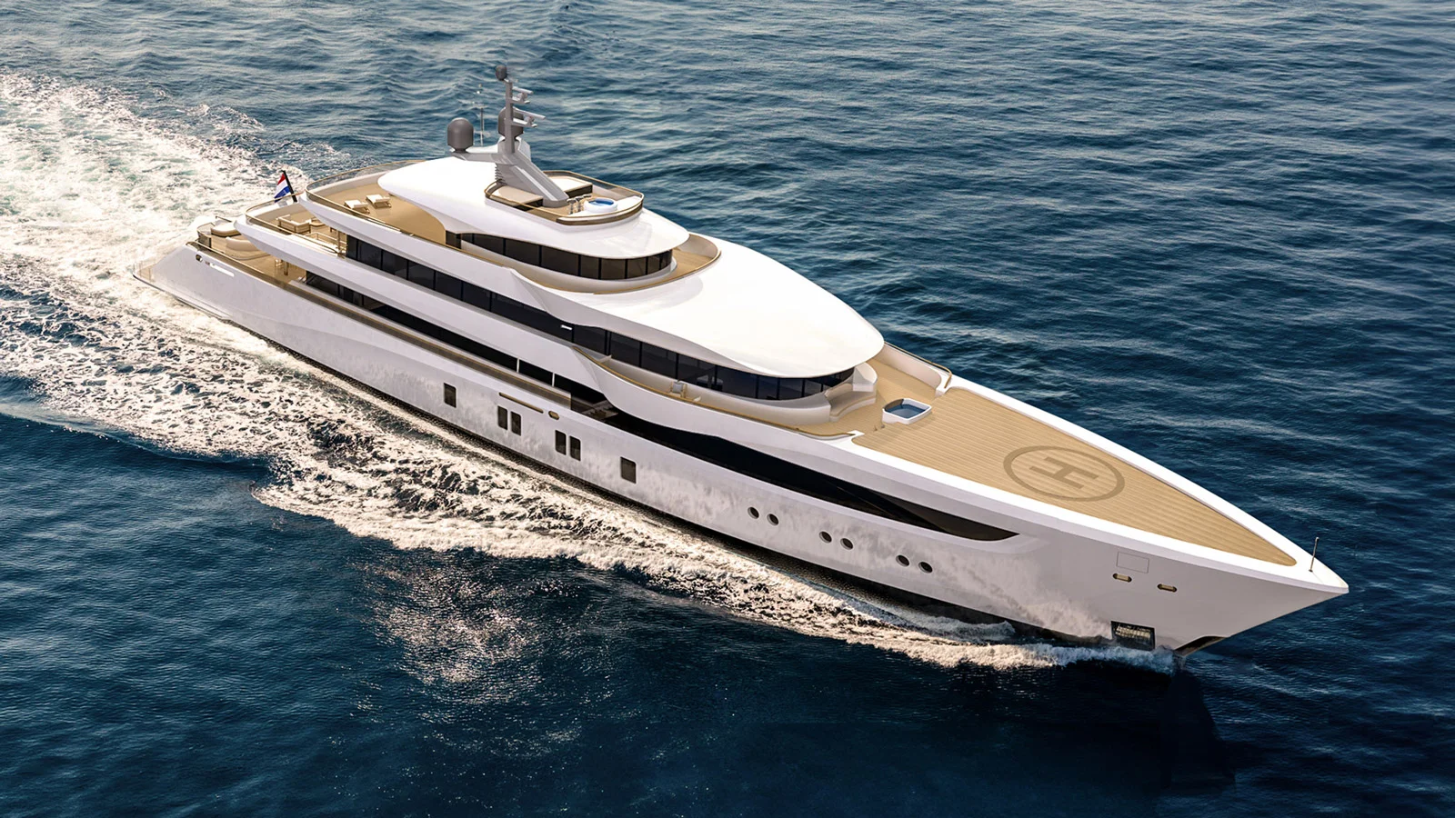 The 70-metre Project Opal by Mulder Design reimagines luxury yachting