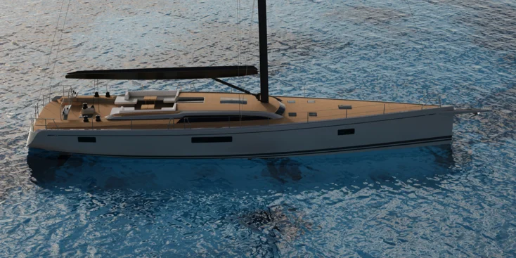 With a length of 23.99 m the Swan 80 is the largest model in the Swan range