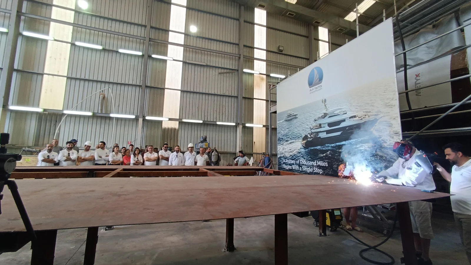 Kando85's keel-laying ceremony