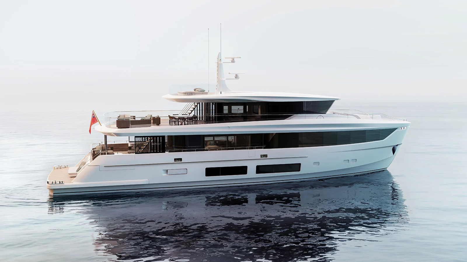 Первый корпус новой модели Odyssey 108 от британской верфи Princess Yachts покажут в 2030 году