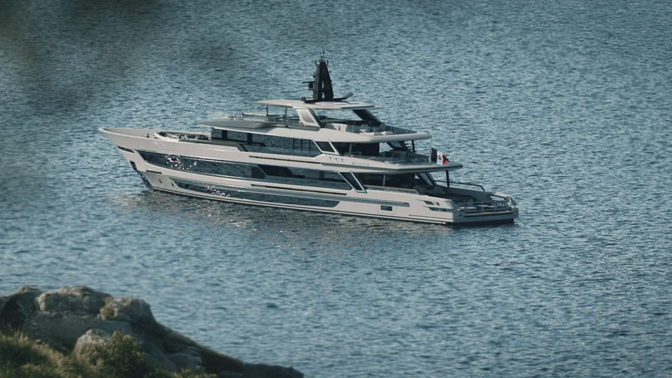 The Baglietto T54's exterior design is owed to Francesco Paszkowski Design