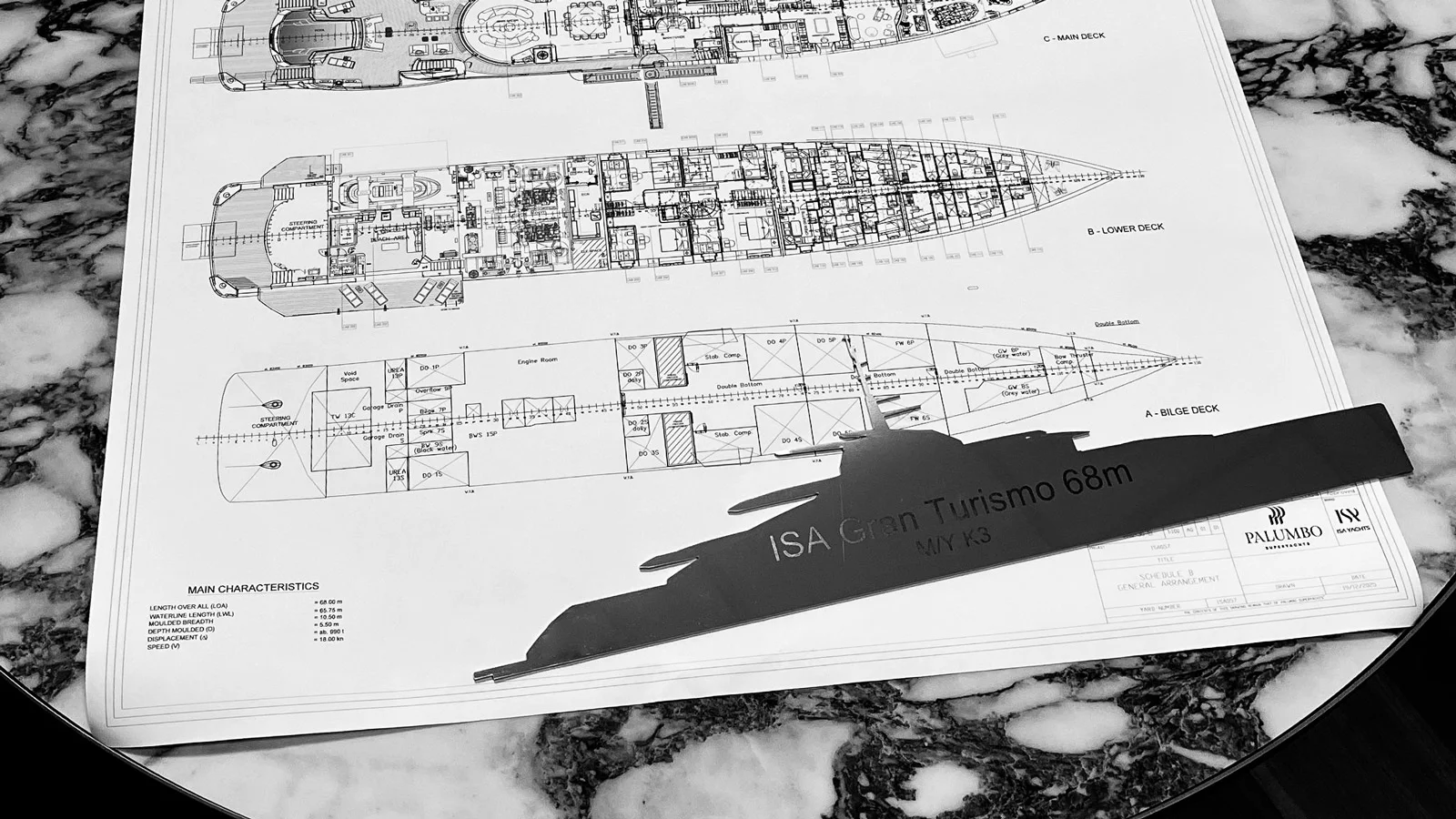 The ISA Gran Turismo 68m was conceived as said to represent a balance between sportiness and elegance