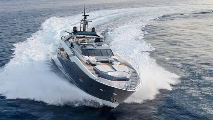 The Sunseeker 120 Yacht can accommodate up to 10 guests