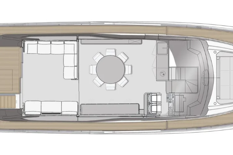 Main deck: option with a bar