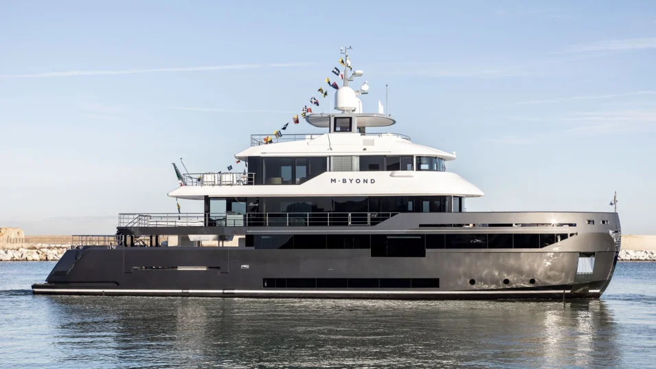 M.Byond will be available for charter. The yacht can accommodate 12 guests and a crew of seven